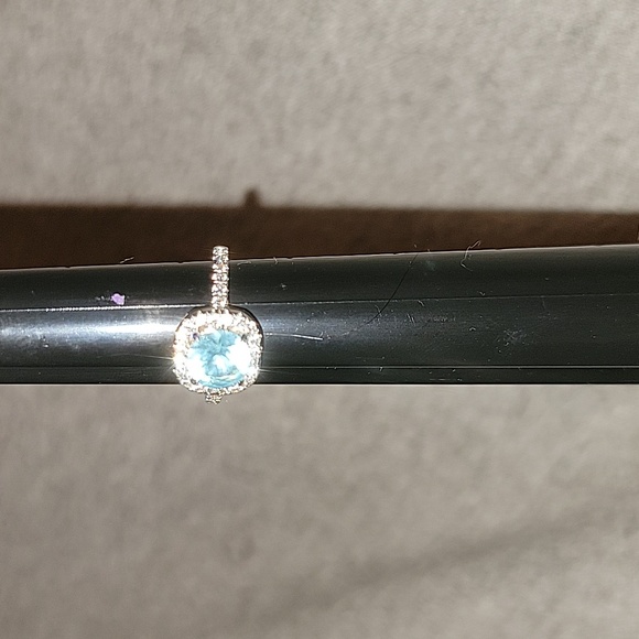 Aquamarine CZ Ring - Picture 7 of 12
